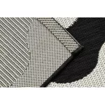 Kab. Fonott sizal flat szőnyeg 49377690 Hullám krém / fekete 140x200 cm