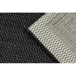 Kab. Fonott sizal flat szőnyeg 49373690 Görög fekete / krém 160x230 cm