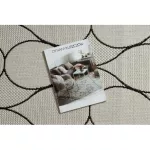 Kab. Fonott sizal flat szőnyeg 49379960 Cseppek krém / fekete 160x230 cm