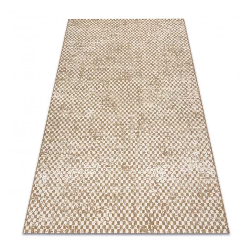 Kab. FLAT 48955265 Szizál szőnyeg Geometrikus - natúr bézs szalmaszín, zsinór 160x230 cm