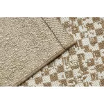 Kab. FLAT 48955265 Szizál szőnyeg Geometrikus - natúr bézs szalmaszín, zsinór 160x230 cm