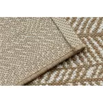 Kab. FLAT 48964265 Szizál szőnyeg Halszálkás - natúr bézs szalmaszín, zsinór 160x230 cm