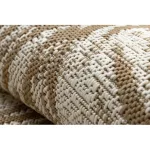 Kab. FLAT 48977256 Szizál szőnyeg Pálmalevelek - natúr bézs szalmaszín, zsinór 160x230 cm