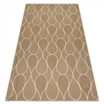 Kab. Fonott sizal flat szőnyeg 49379265 Cseppek bézs 160x230 cm