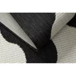 Kab. Fonott sizal flat szőnyeg 49377690 Hullám krém / fekete 160x230 cm