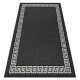Fonott sizal flat szőnyeg 49373690 Görög fekete / krém 200x290 cm