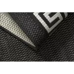 Kab. Fonott sizal flat szőnyeg 49373690 Görög fekete / krém 200x290 cm