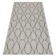 Fonott sizal flat szőnyeg 49379960 Cseppek krém / fekete 200x290 cm