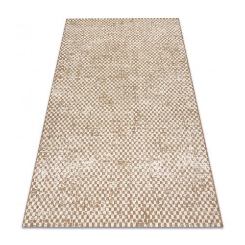 FLAT 48955265 Szizál szőnyeg Geometrikus - natúr bézs szalmaszín, zsinór 200x290 cm