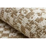 Kab. FLAT 48955265 Szizál szőnyeg Geometrikus - natúr bézs szalmaszín, zsinór 200x290 cm