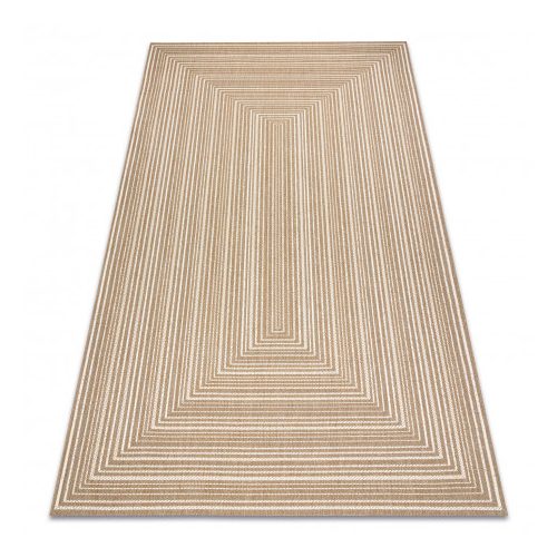 FLAT 48962265 Szizál szőnyeg Geometrikus - natúr bézs szalmaszín, zsinór 200x290 cm
