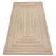 FLAT 48962265 Szizál szőnyeg Geometrikus - natúr bézs szalmaszín, zsinór 200x290 cm