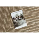 Kab. FLAT 48962265 Szizál szőnyeg Geometrikus - natúr bézs szalmaszín, zsinór 200x290 cm