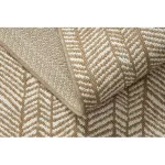 Kab. FLAT 48964265 Szizál szőnyeg Halszálkás - natúr bézs szalmaszín, zsinór 200x290 cm