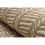 Kab. FLAT 48964265 Szizál szőnyeg Halszálkás - natúr bézs szalmaszín, zsinór 200x290 cm