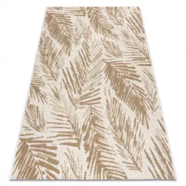   Kab. FLAT 48977256 Szizál szőnyeg Pálmalevelek - natúr bézs szalmaszín, zsinór 200x290 cm