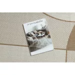 Kab. FLAT 48982265 Szizál szőnyeg Geometrikus - natúr bézs szalmaszín, zsinór 200x290 cm