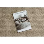 Kab. FLAT 49371265 Szizál szőnyeg Trellis - natúr bézs szalmaszín, zsinór 200x290 cm