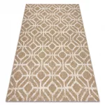 Kab. Szőnyeg FLAT 48957265 Geometrikus rombusz natúr bézs színű fonal 120x170 cm