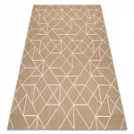 Kab. Szőnyeg FLAT 48959265 Geometrikus natúr bézs színű fonal 160x230 cm