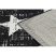 Fonott sizal flat szőnyeg 48648/690 CSILLAGOK 200x290 cm