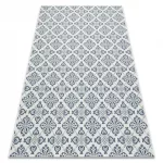 Kab. Fonott sizal color szőnyeg 19246/969 Virágok Fehér 80x150 cm