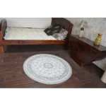 Kab. Fonott sizal flat szőnyeg kör48691/637 ÓLOMÜVEG kör 120 cm