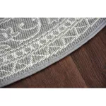 Kab. Fonott sizal flat szőnyeg kör48691/637 ÓLOMÜVEG kör 120 cm