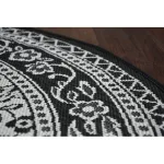 Kab. Fonott sizal flat szőnyeg kör48691/690 ÓLOMÜVEG kör 120 cm