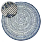 Kab. Fonott sizal flat szőnyeg kör48695/591 ÓLOMÜVEG kör 120 cm