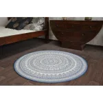 Kab. Fonott sizal flat szőnyeg kör48695/591 ÓLOMÜVEG kör 120 cm