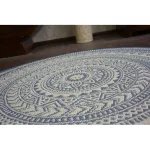 Kab. Fonott sizal flat szőnyeg kör48695/591 ÓLOMÜVEG kör 120 cm