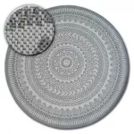 Kab. Fonott sizal flat szőnyeg kör 48695/637 ÓLOMÜVEG kör 120 cm
