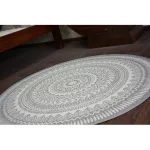 Kab. Fonott sizal flat szőnyeg kör 48695/637 ÓLOMÜVEG kör 120 cm