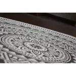 Kab. Fonott sizal flat szőnyeg kör48695/768 ÓLOMÜVEG kör 120 cm