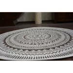 Kab. Fonott sizal flat szőnyeg kör48695/768 ÓLOMÜVEG kör 120 cm