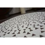 Kab. Fonott sizal flat szőnyeg kör48715/768 ÓLOMÜVEG kör 120 cm