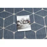 Kab. Fonott sizal flat szőnyeg 48721/591 TAKARÓKA 3D kék 200x290 cm