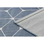 Kab. Fonott sizal flat szőnyeg 48721/591 TAKARÓKA 3D kék 200x290 cm