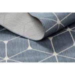 Kab. Fonott sizal flat szőnyeg 48721/591 TAKARÓKA 3D kék 200x290 cm