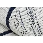 Kab. Fonott sizal color szőnyeg 47272/396 Rombusz Négyzetek Fehér 60x110 cm