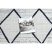 Fonott sizal color szőnyeg 47272/396 Rombusz Négyzetek Fehér 80x150 cm