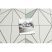 Fonott sizal color szőnyeg 19447/062 Rombusz Háromszögek Krém 80x150 cm