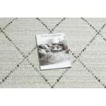 Kab. Fonott sizal color szőnyeg 19436/062 Rombusz Négyzetek Bézs 80x150 cm