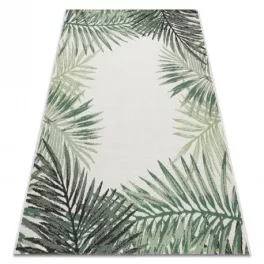   Kab. Fonott sizal color szőnyeg 19435/062 Levelek Zöld DZSUNGEL 80x150 cm