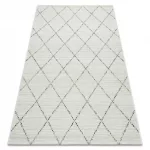 Kab. Fonott sizal color szőnyeg 19436/062 Rombusz Négyzetek Bézs 140x200 cm
