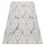 Kab. Fonott sizal color szőnyeg 19447/062 Rombusz Háromszögek Krém 200x290 cm