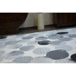 Kab. Scandi szőnyeg 18461/752 - körÖK kör krém szürke fekete 160x230 cm