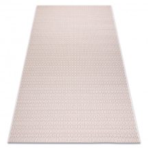   Fonott sizal flat szőnyeg 48603/526 Szemek krém rózsaszín 120x170 cm