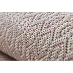 Kab. Fonott sizal flat szőnyeg 48603/526 Szemek krém rózsaszín 200x290 cm